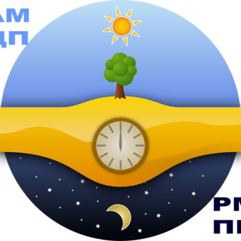 Что значит «дп» «пп» возле времени?